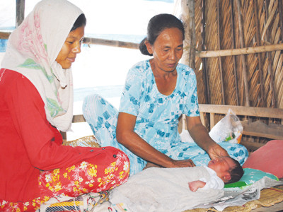 Sản phụ Lụa đã hồi phục sức khỏe sau ca đẻ rớt