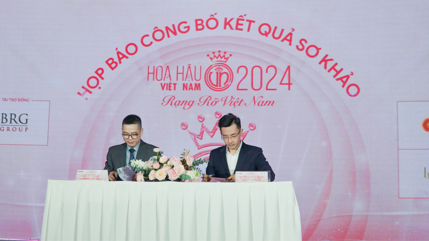 CEO Thái Hoàng Sơn ký kết hợp tác, chính thức là nhà bảo trợ sắc đẹp cho Hoa hậu Việt Nam