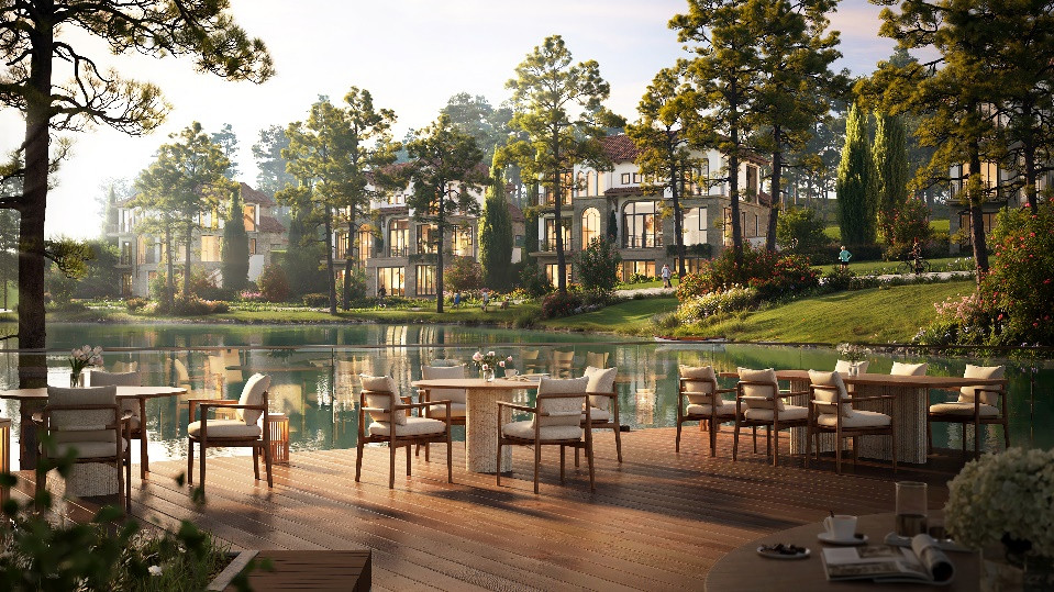 Sống kế bên Country Club 5 sao và mặt hồ rộng lớn là những đặc quyền dành cho chủ nhân biệt thự Luxury.