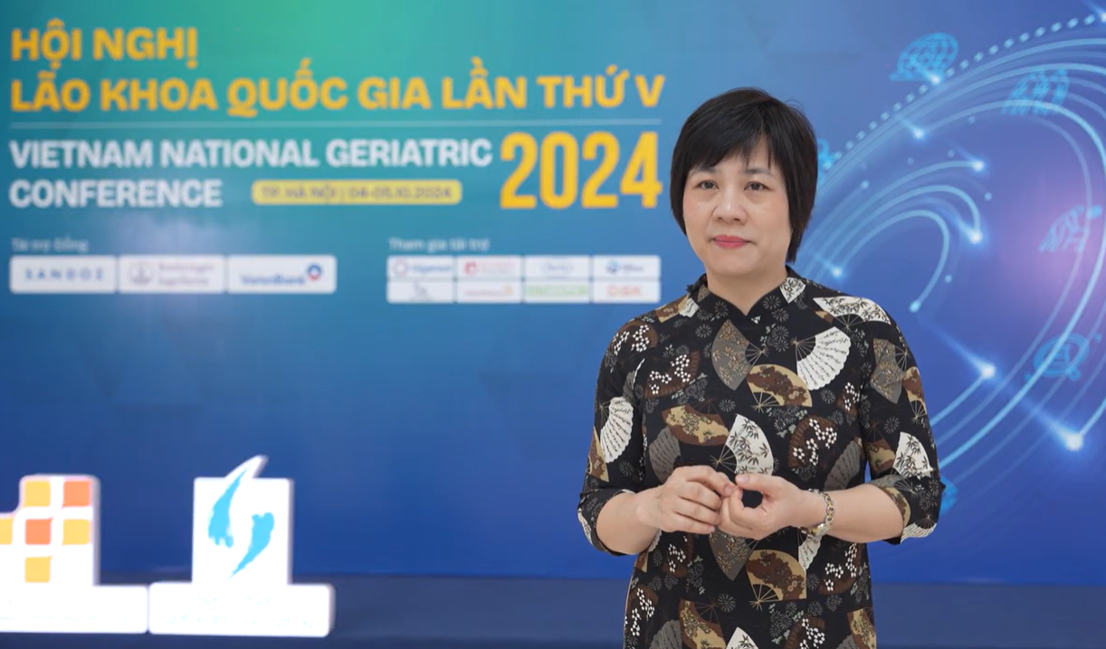 PGS.TS.BS Vũ Thị Thanh Huyền - Tổng thư ký Hội Lão khoa Việt Nam, Trưởng khoa Nội tiết - Cơ Xương Khớp, Bệnh viện Lão khoa chia sẻ