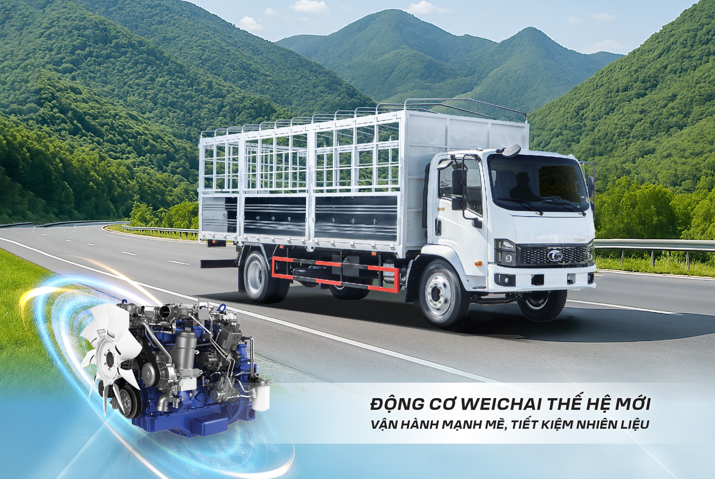 THACO Linker sở hữu động cơ Weichai thế hệ mới đạt tiêu chuẩn Euro 5