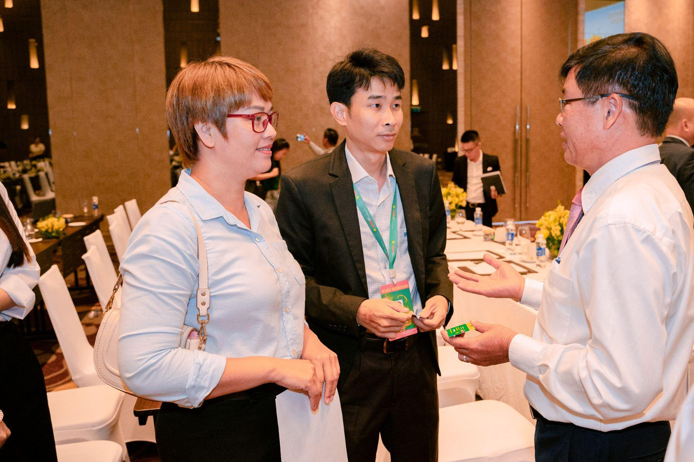 Giám đốc Công nghệ thông tin - Công ty TNHH HCM57 Technology (giữa) đã có những trao đổi những vấn đề xoay quanh vai trò của chuyển đổi số