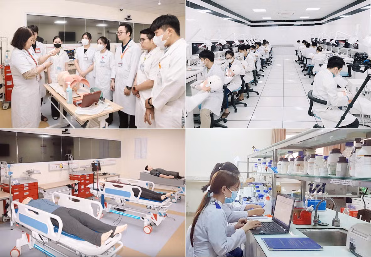 Cơ sở vật chất hiện đại được đầu tư hàng triệu đôla Mỹ tại ĐH Duy Tân giúp nâng cao chất lượng học tập và thực hành khối ngành Khoa học Sức khỏe DTU
