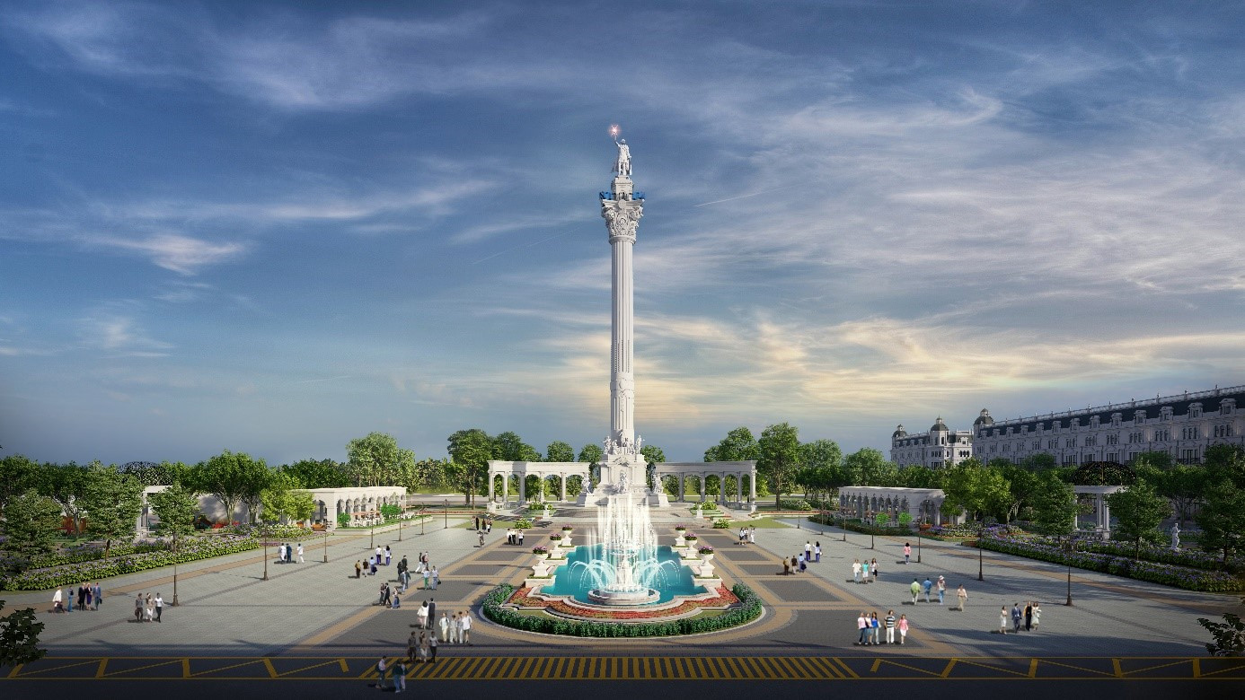 Tháp biểu tượng The Pride cao 68m