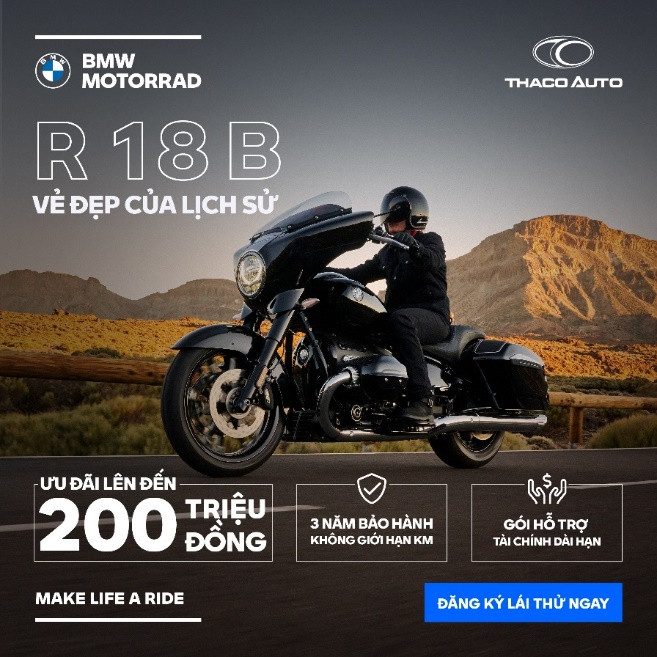 BMW R 18 - mẫu cruiser cao cấp, đầy phong cách của BMW Motorrad