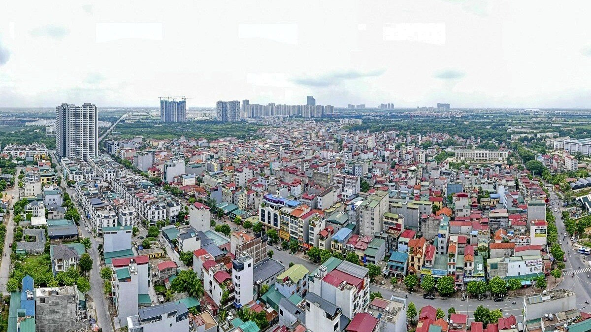 Huyện Gia Lâm nhìn từ trên cao Huyện Gia Lâm nhìn từ trên cao