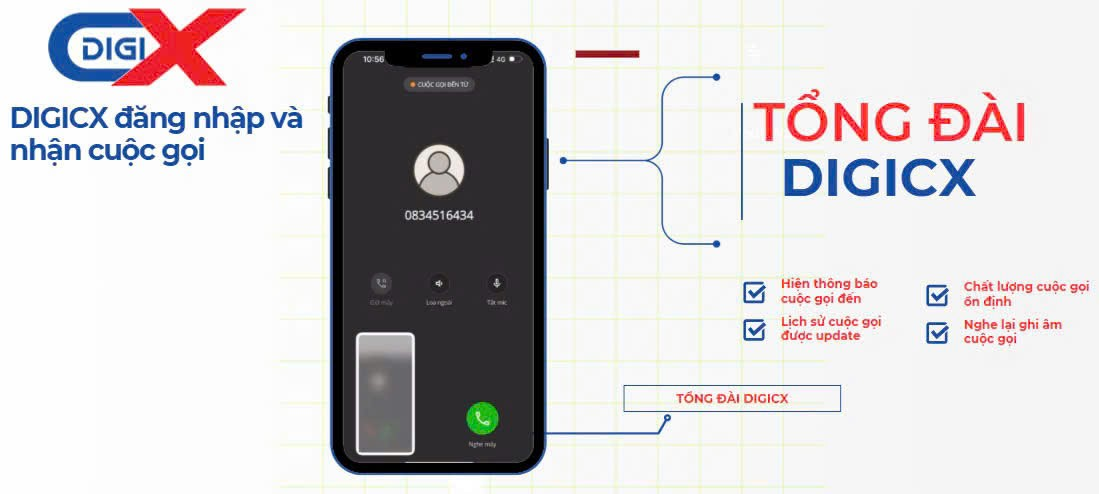 Tổng đài DigiCX với nhiều tính năng thông minh Tổng đài DigiCX với nhiều tính năng thông minh