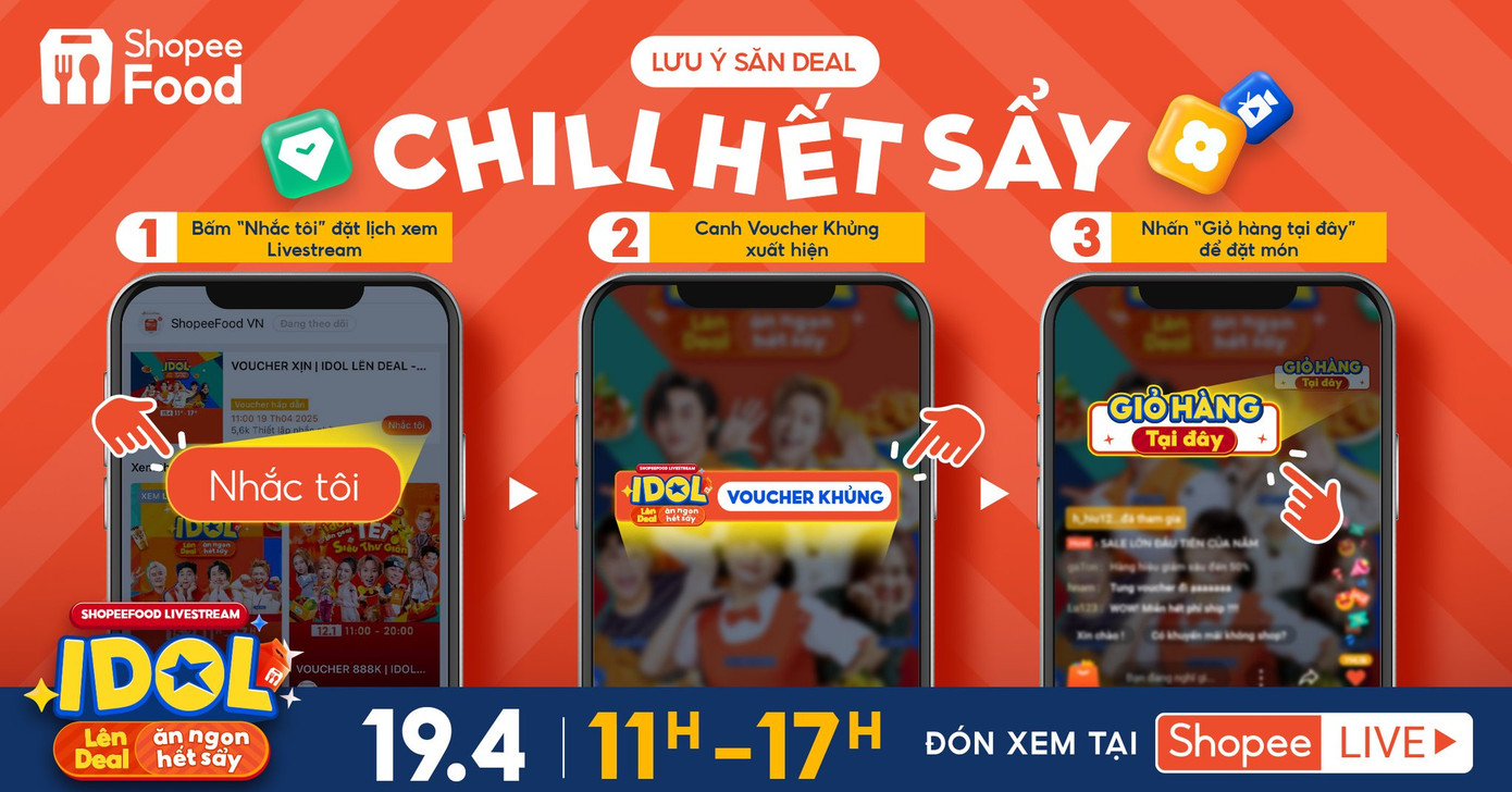 “Đặc sản” của những phiên livestream marathon ShopeeFood chính là ngập tràn món ngon, vô vàn ưu đãi và giải trí tương tác không giới hạn. “Đặc sản” của những phiên livestream marathon ShopeeFood chính là ngập tràn món ngon, vô vàn ưu đãi và giải trí tương tác không giới hạn.