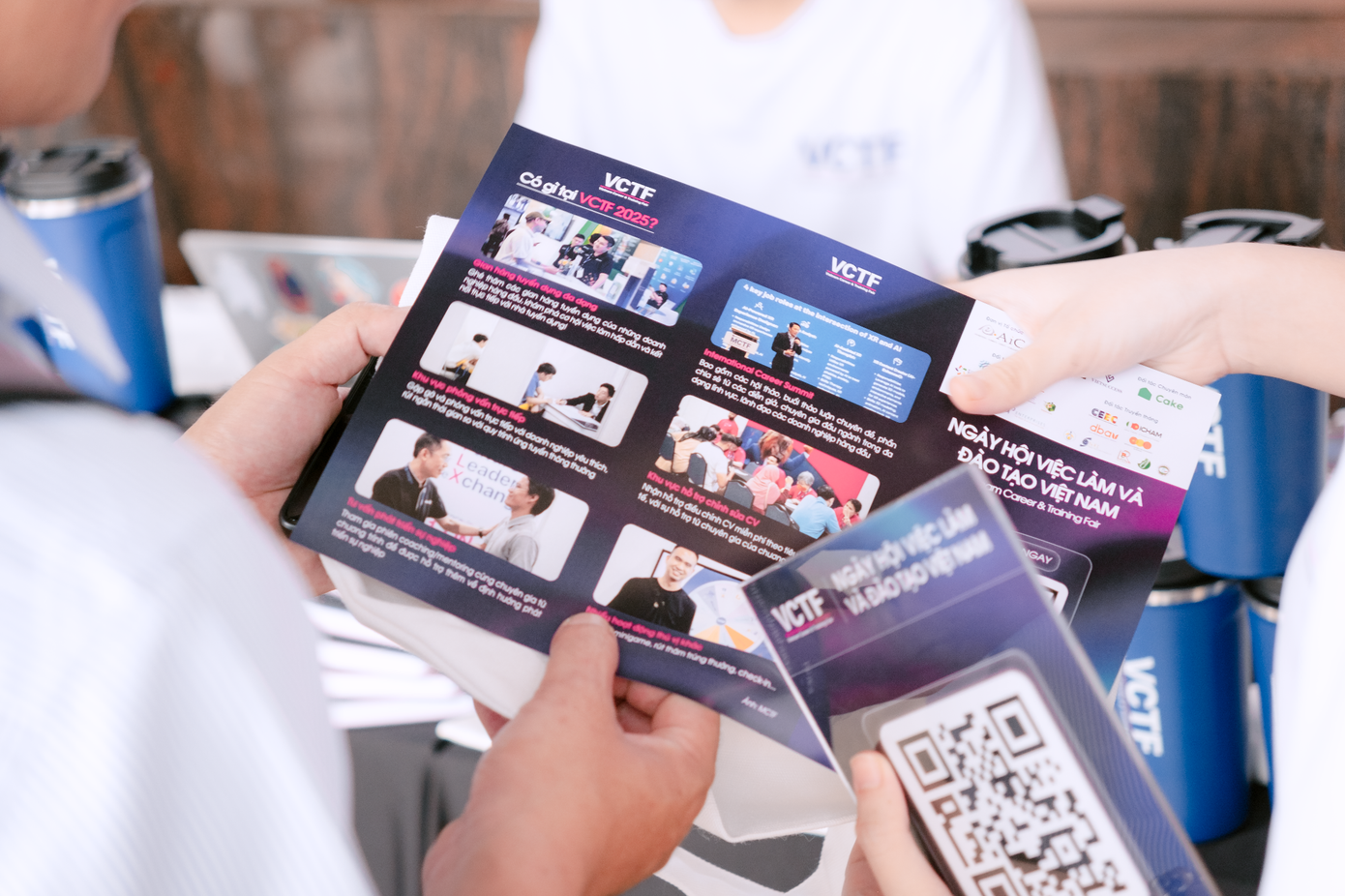 Gian hàng cung cấp thông tin cho người tham gia về sự kiện VCTF diễn ra vào tháng 6 tại TP.HCM. Nguồn: VCTF