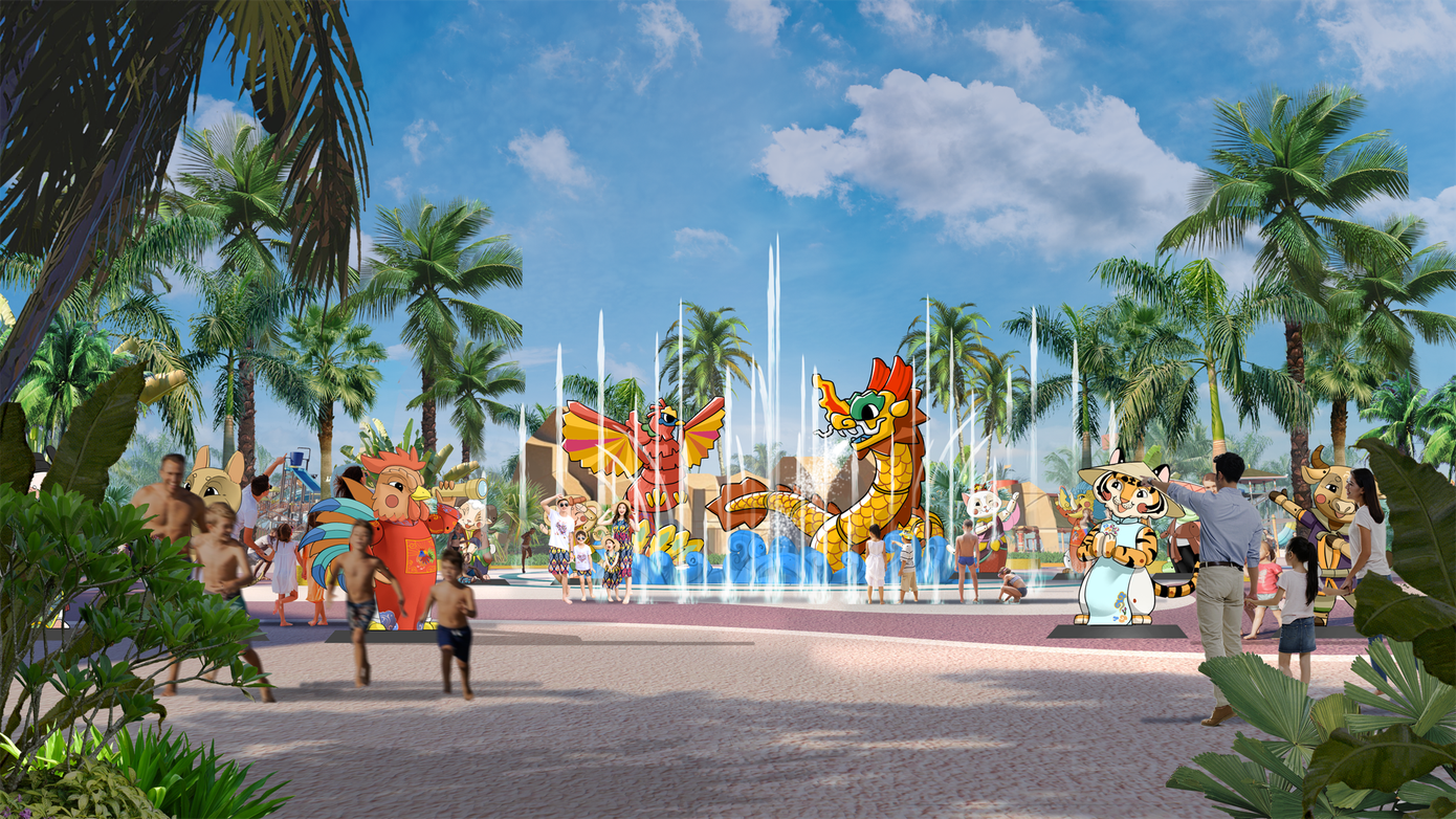 Dấu ấn văn hóa Múa rối nước thấm đẫm trong thiết kế Công viên nước Hà Nam