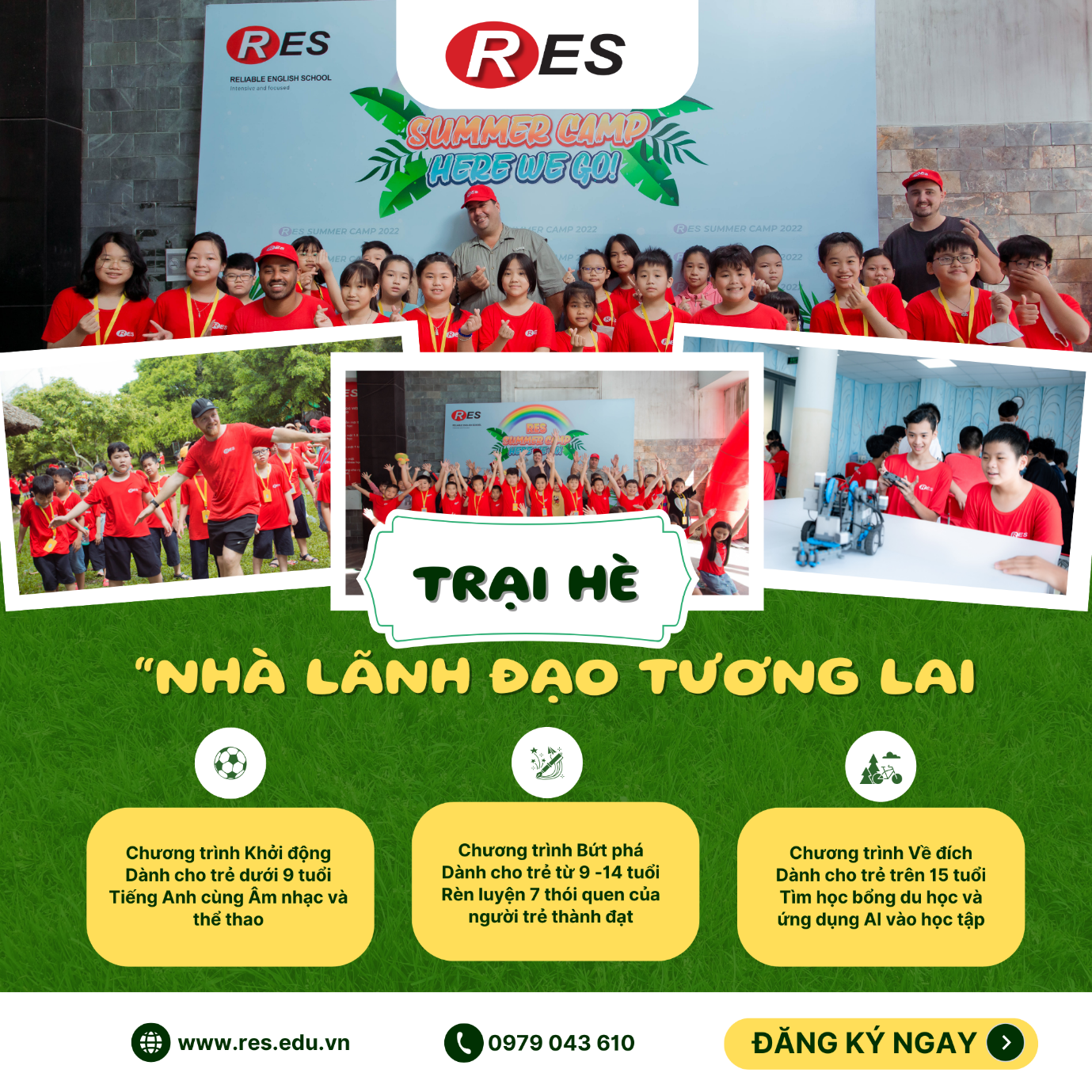 Chắp cánh ước mơ con cùng trại hè “nhà lãnh đạo tương lai” Chắp cánh ước mơ con cùng trại hè “nhà lãnh đạo tương lai”