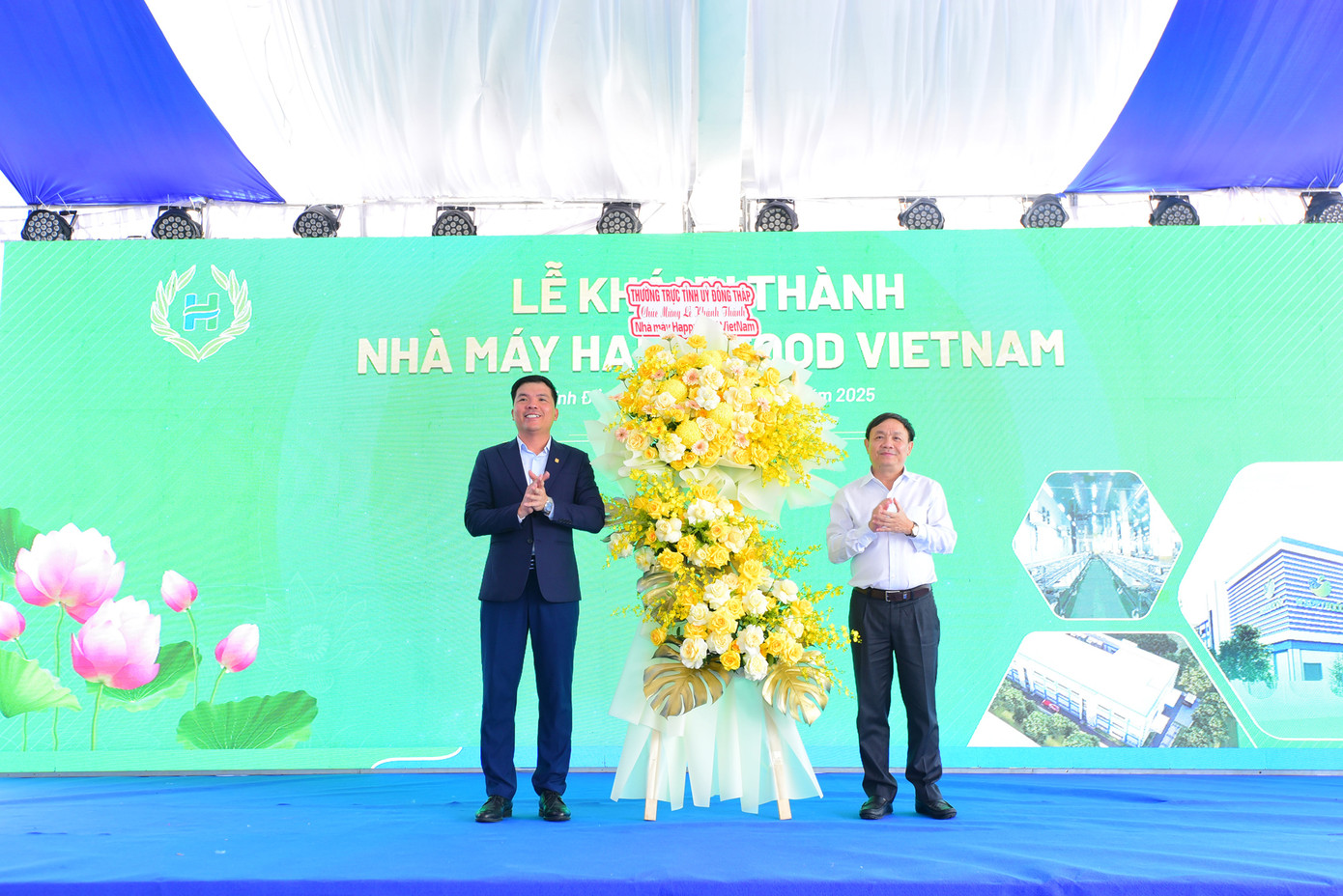 Đồng chí Phan Văn Thắng – Phó Bí thư Thường trực Tỉnh ủy, Chủ tịch HĐND tỉnh gửi lẵng hoa chúc mừng công ty nhân dịp khai trương nhà máy Đồng chí Phan Văn Thắng – Phó Bí thư Thường trực Tỉnh ủy, Chủ tịch HĐND tỉnh gửi lẵng hoa chúc mừng công ty nhân dịp khai trương nhà máy