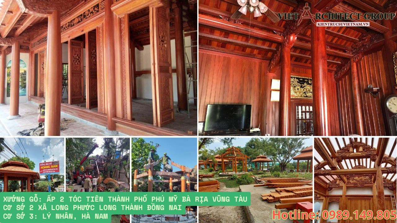 Hệ thống nhà xưởng đáp ứng thi công nhà gỗ, nhà rường khắp 3 miền Hệ thống nhà xưởng đáp ứng thi công nhà gỗ, nhà rường khắp 3 miền