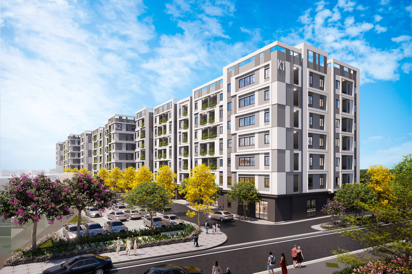 Phối cảnh công trình nhà ở xã hội Phối cảnh công trình nhà ở xã hội