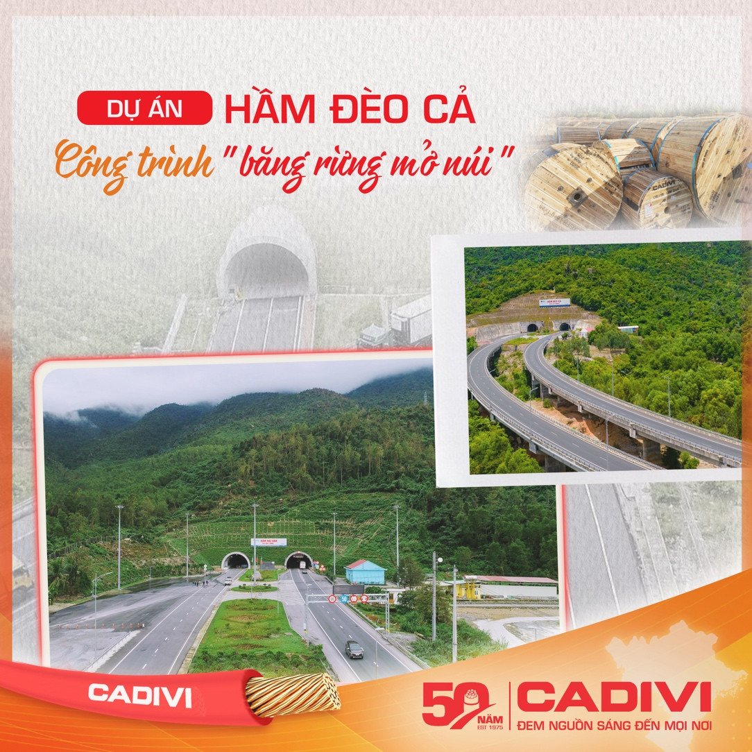 CADIVI tự hào góp phần vào thành công của dự án Hầm Đèo Cả