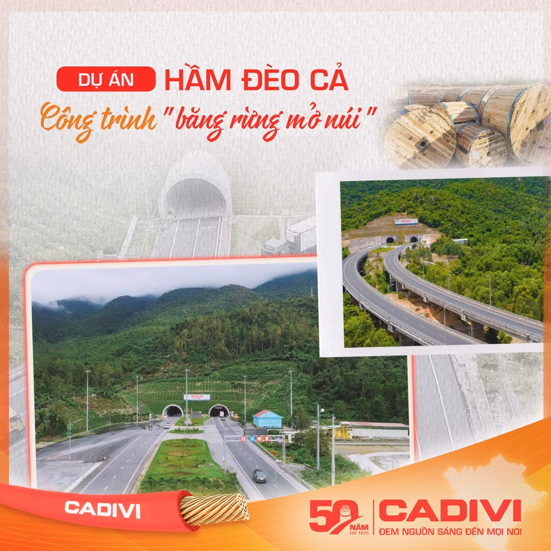 CADIVI tự hào góp phần vào thành công của dự án Hầm Đèo Cả