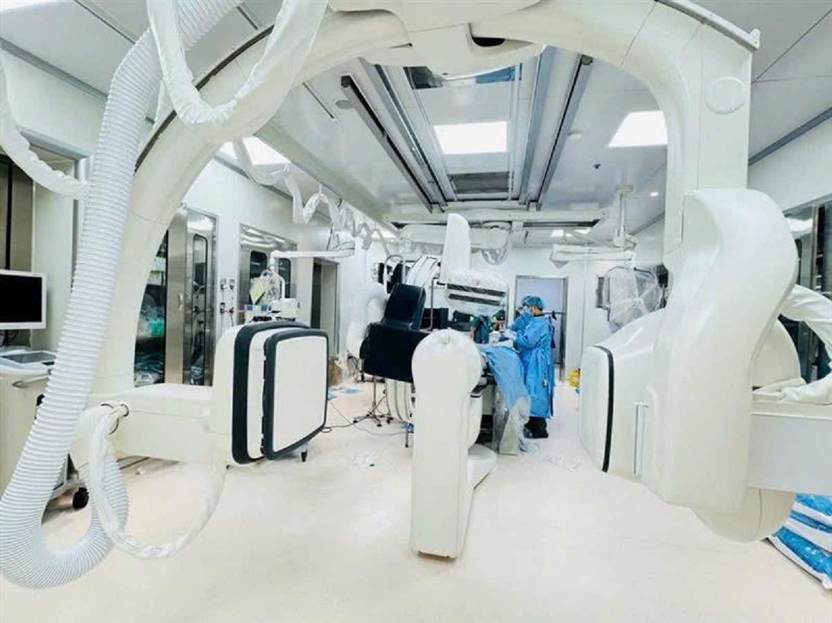 Hệ thống DSA (Digital Subtraction Angiography Biplanes) tại Bệnh viện Hoàn Mỹ Sài Gòn và Bệnh viện Hoàn Mỹ Cửu Long. Ảnh: HM