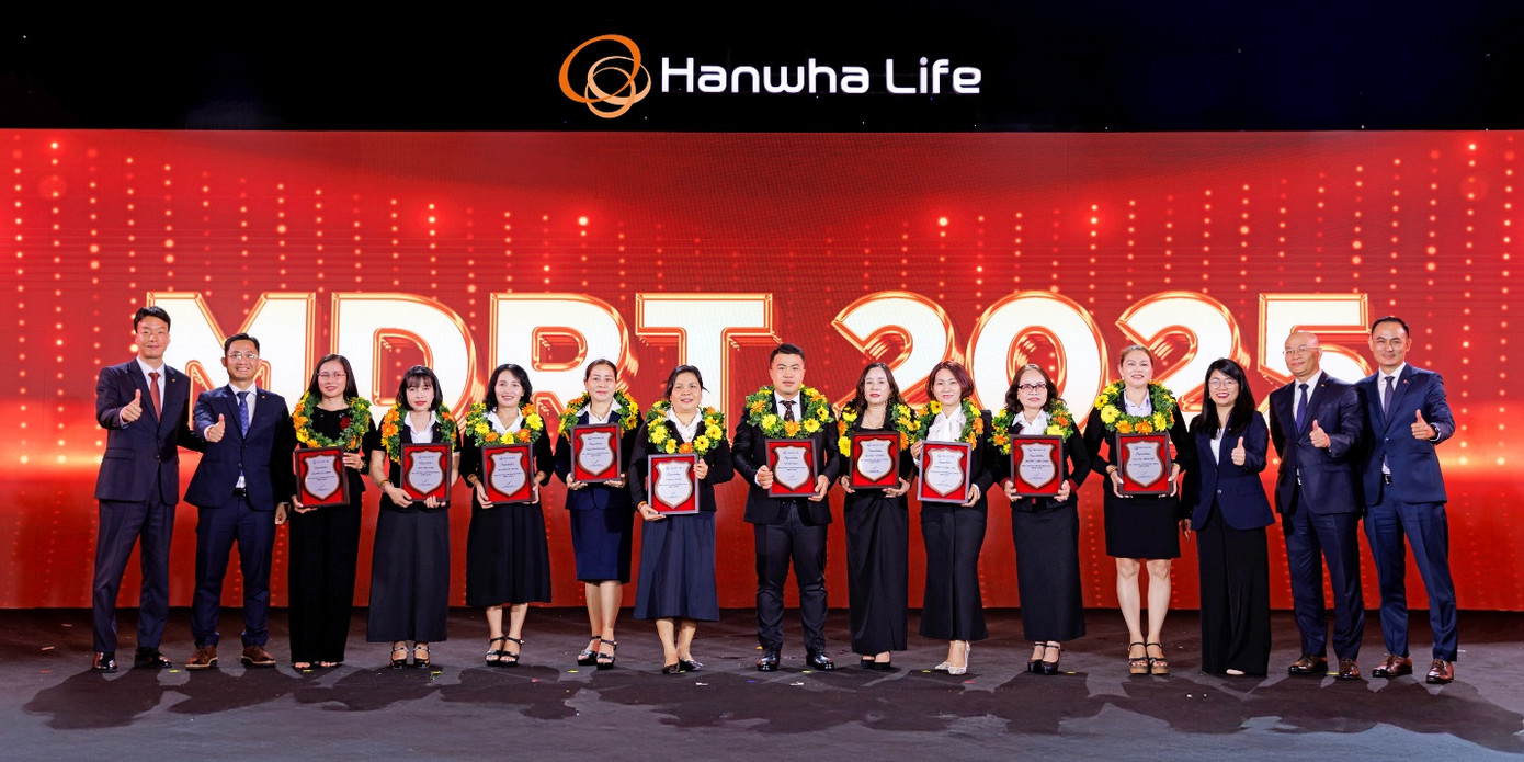 Thành viên MDRT được Hanwha Life Việt Nam vinh danh