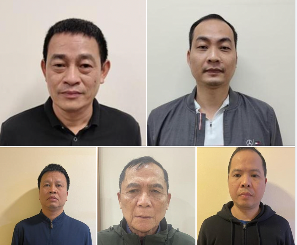 Một số bị can trong vụ án. Một số bị can trong vụ án.