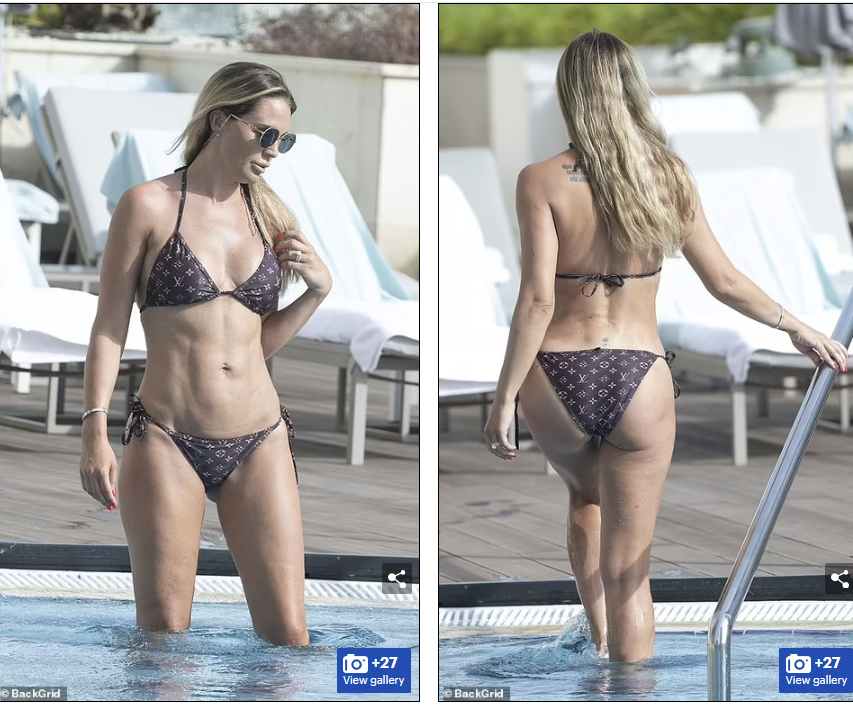 Vừa sinh con thứ 5 là bé gái Autumn vào tháng 11 năm ngoái, người đẹp nước Anh đã lấy lại vóc dáng cân đối nhận được nhiều khen ngợi.