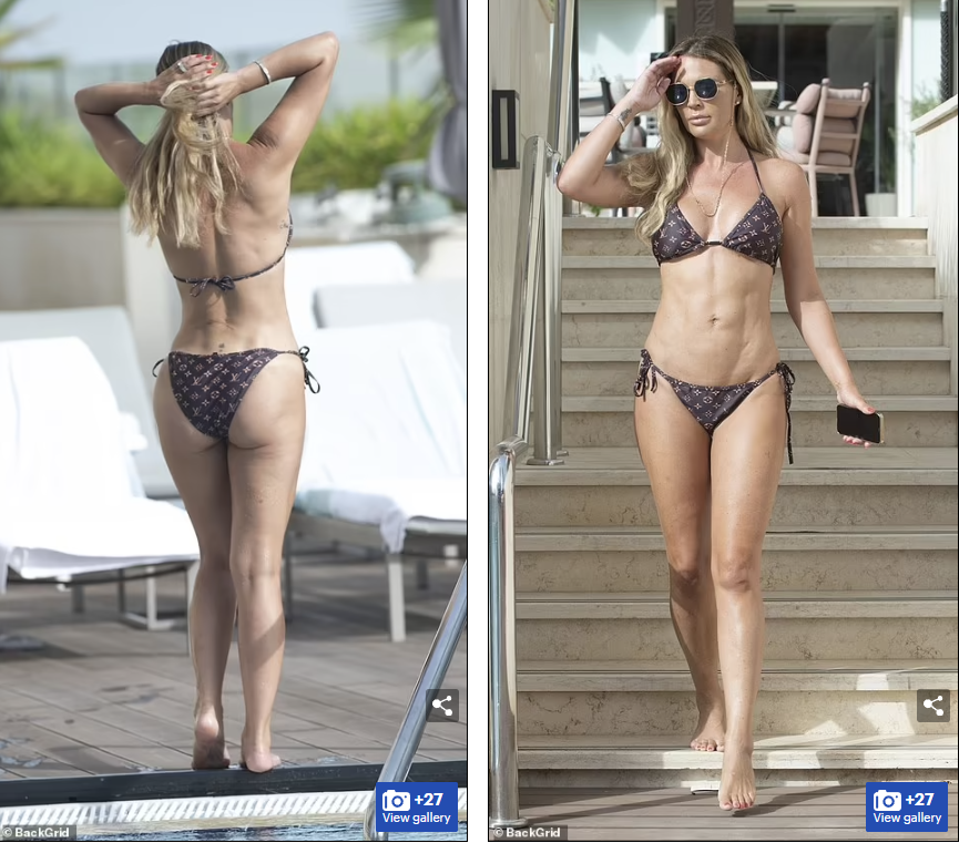 Danielle Lloyd diện bộ áo tắm 2 mảnh khoe đường cong thể hình gợi cảm.