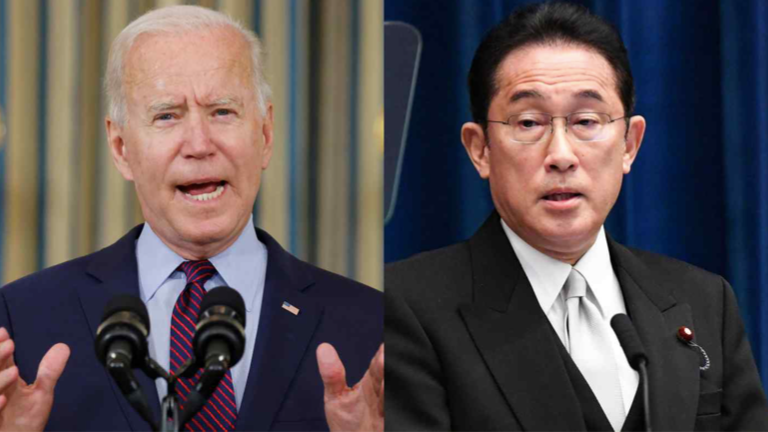 Tổng thống Mỹ Joe Biden và Thủ tướng Nhật Bản Fumio Kishida. (Ảnh: Reuters) Tổng thống Mỹ Joe Biden và Thủ tướng Nhật Bản Fumio Kishida. (Ảnh: Reuters)