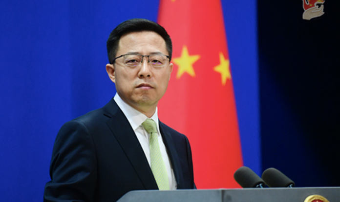 Phát ngôn viên Bộ Ngoại giao Trung Quốc Triệu Lập Kiên. (Ảnh: Global Times)