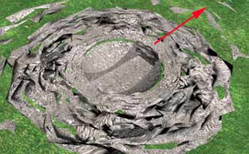 Mô phỏng 3D công sự cá nhân sử dụng hố đạn pháo