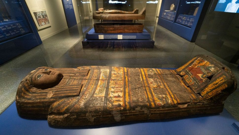 Sarcophagi được trưng bày tại triển lãm "Xác ướp Ai Cập” (Ảnh: Jorge Gil/Europa Press) Sarcophagi được trưng bày tại triển lãm "Xác ướp Ai Cập” (Ảnh: Jorge Gil/Europa Press)