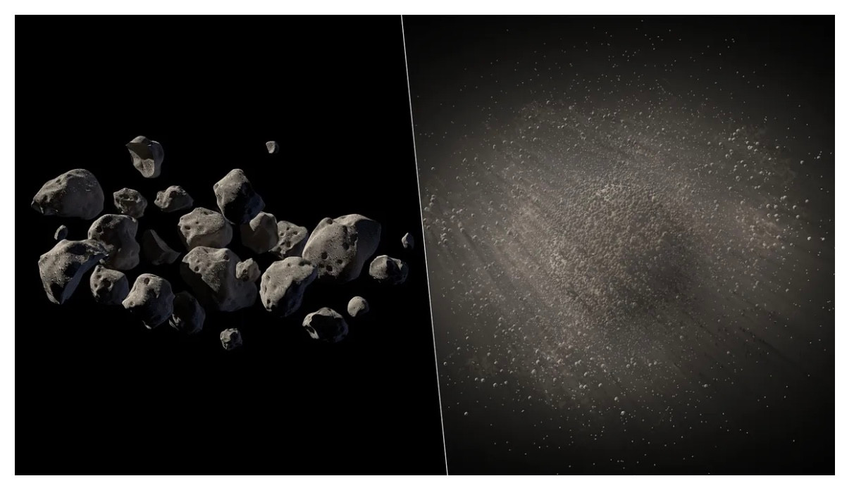 Những người bạn đồng hành tạm thời được gọi là 'mặt trăng nhỏ'. (Ảnh: NASA/JPL-Caltech) Những người bạn đồng hành tạm thời được gọi là 'mặt trăng nhỏ'. (Ảnh: NASA/JPL-Caltech)