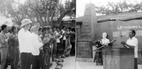Lễ thành lập UBND huyện Trường Sa, năm 1983 - ảnh tư liệu