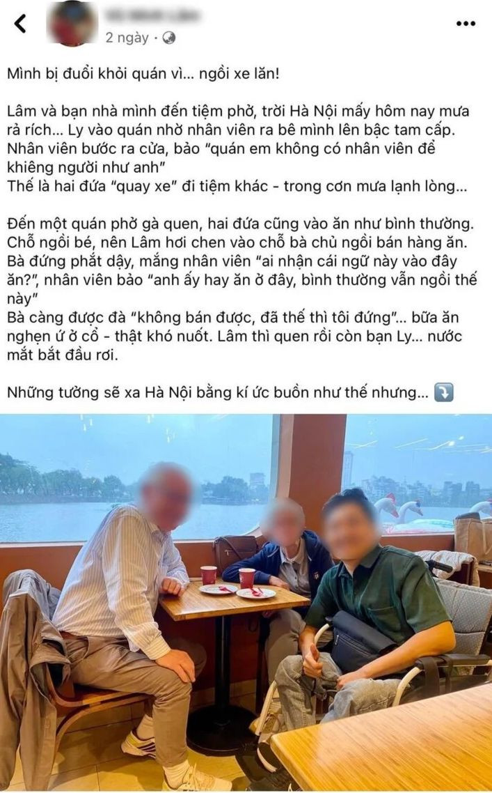 Bài đăng của V.M.L gây tranh cãi gay gắt trên mạng xã hội. Bài đăng của V.M.L gây tranh cãi gay gắt trên mạng xã hội.