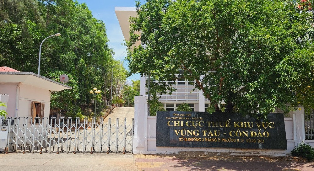 Trụ sở Chi cục Thuế khu vực Vũng Tàu - Côn Đảo. (Ảnh: Ngọc Ngọc).
