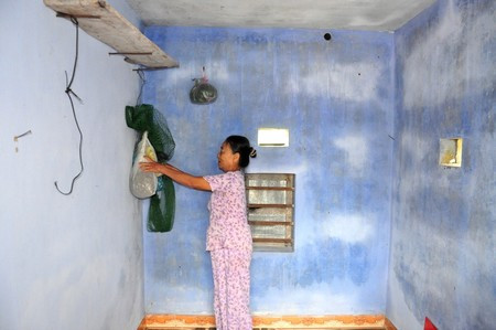 Đây là căn hầm trú bão của bà Liên đã xây dựng được 10 năm