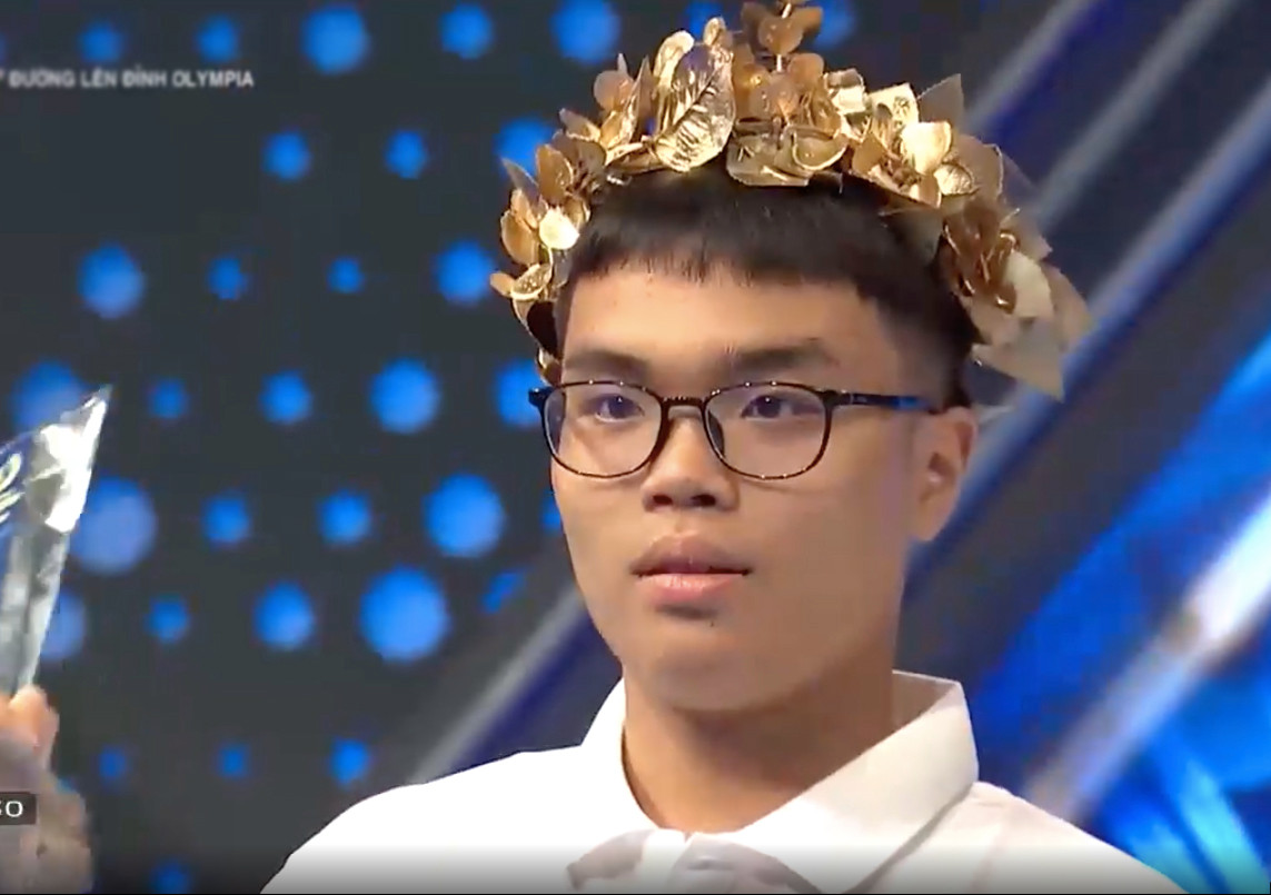 Nam sinh Hải Phòng Nguyễn Sỹ Quốc Khánh giành vòng nguyệt quế trận đấu tuần mở đầu tháng 3 quý IV.