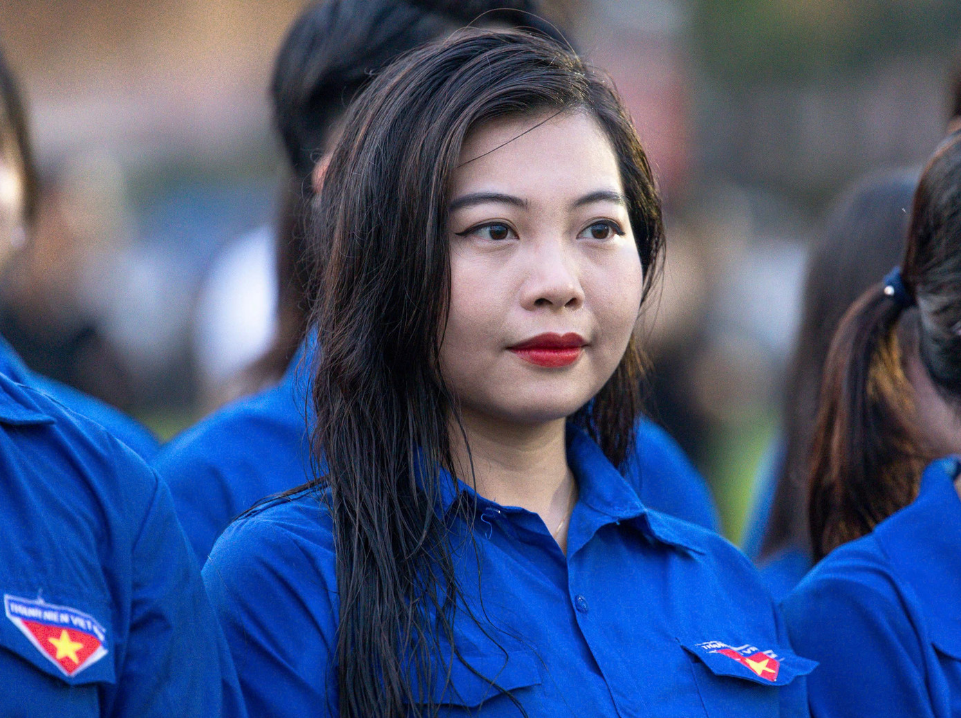 Đoàn viên thanh niên cùng tề tựu về Quảng trường Ba Đình trong sáng 2/9.