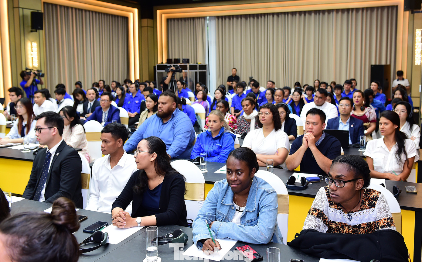 Theo anh Huy, chủ đề diễn đàn năm nay rất phù hợp với thanh niên. Ảnh: Xuân Tùng