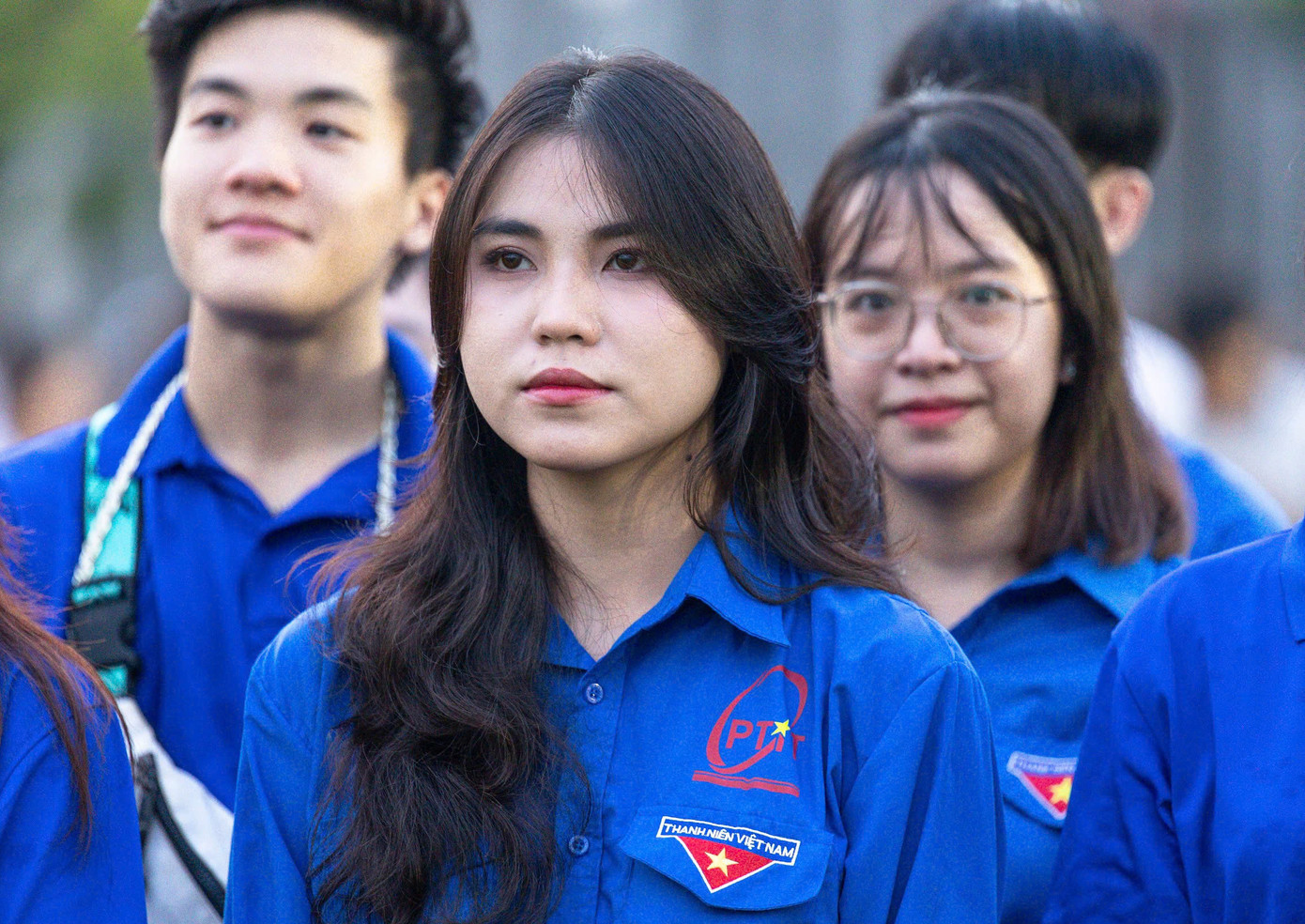 Đoàn viên thanh niên cùng tề tựu về Quảng trường Ba Đình trong sáng 2/9.