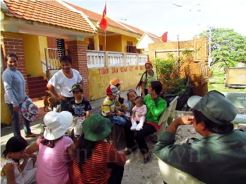 Khu dân cư đảo Sinh Tồn – ảnh Nguyễn Đình Quân 