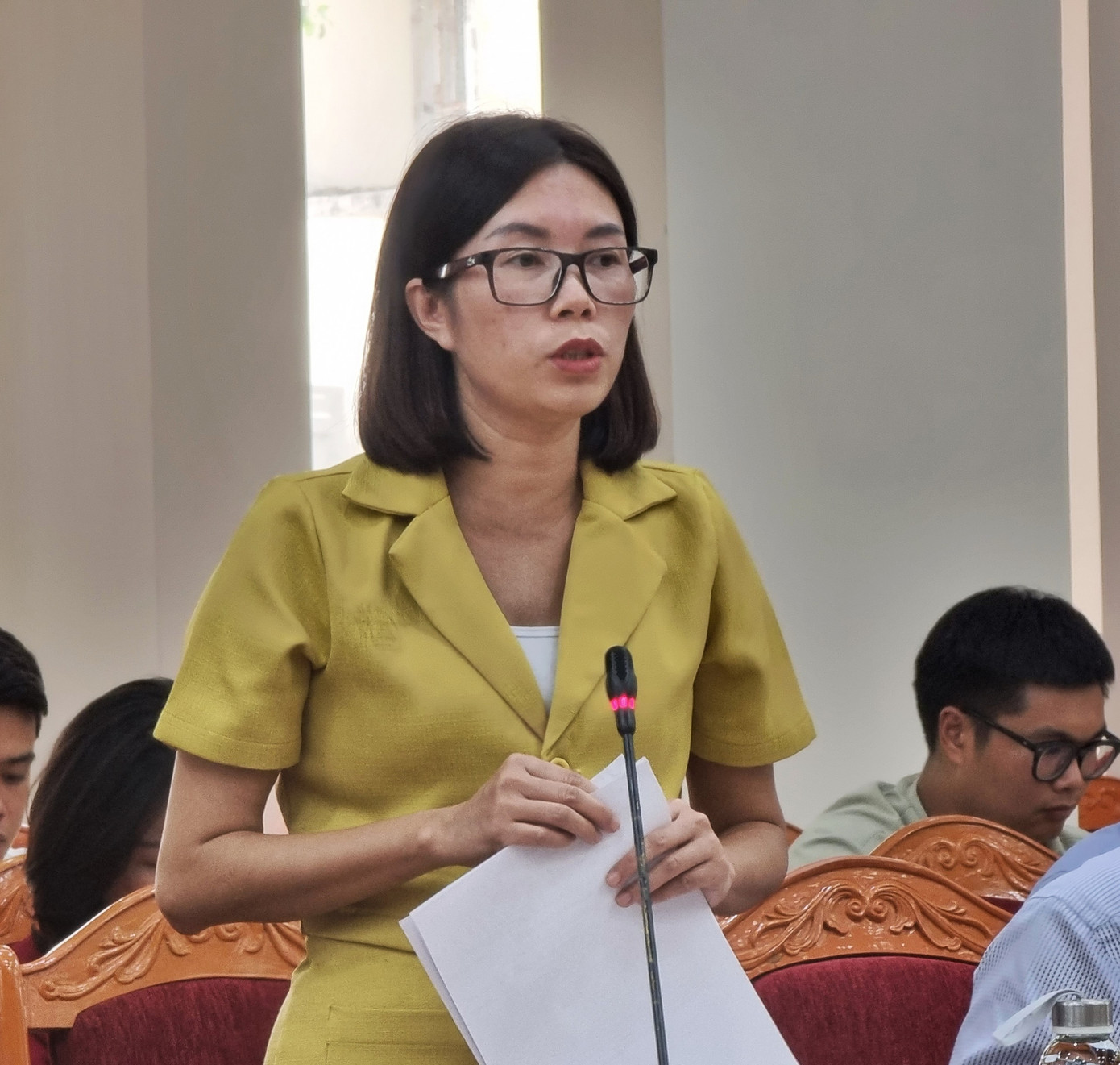 Bà Nguyễn Thị Thu Hương - Phó Cục trưởng Cục Bảo vệ thực vật - trả lời tại họp báo. Bà Nguyễn Thị Thu Hương - Phó Cục trưởng Cục Bảo vệ thực vật - trả lời tại họp báo.