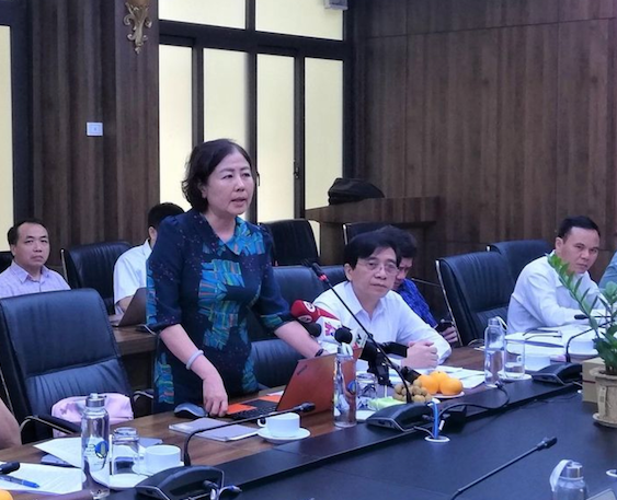 Bà Nguyễn Thu Thủy - Phó Cục trưởng Thú y. Bà Nguyễn Thu Thủy - Phó Cục trưởng Thú y.