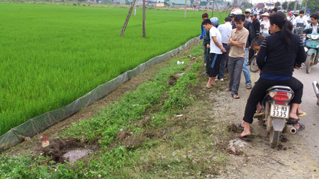 Hiện trường nạn nhân tử vong. Hiện trường nơi nạn nhân tử vong