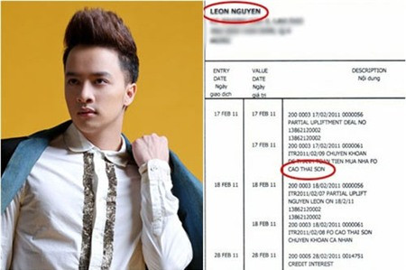 Cao Thái Sơn bị "tình cũ" Adam Nguyễn tố cáo lừa tình, tiền. Cao Thái Sơn bị