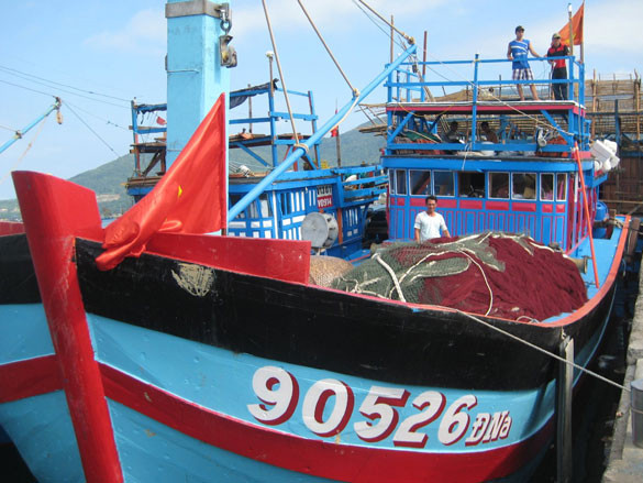 Chuẩn bị ra khơi chuyến đầu năm. Ảnh: N.C