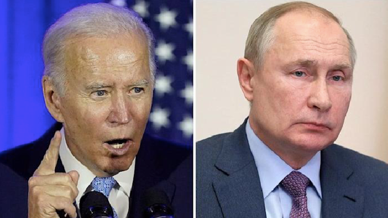 Tổng thống Mỹ Joe Biden (trái) và Tổng thống Nga Vladimir Putin Tổng thống Mỹ Joe Biden (trái) và Tổng thống Nga Vladimir Putin
