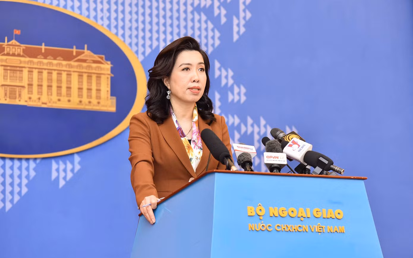 Người phát ngôn Bộ Ngoại giao Lê Thị Thu Hằng. (Ảnh: Mofa) Người phát ngôn Bộ Ngoại giao Lê Thị Thu Hằng. (Ảnh: Mofa)