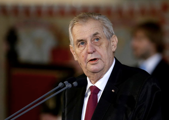 Tổng thống CH Séc Milos Zeman. (Ảnh: Reuters)