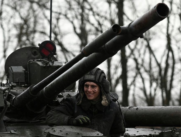 Một lính Nga trong cuộc tập trận ở vùng Rostov của Nga hôm 3/2. (Ảnh: Reuters)