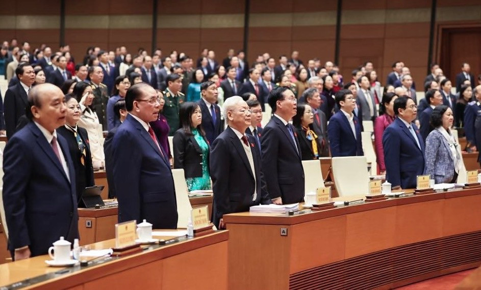 Dự phiên khai mạc có: Tổng Bí thư Nguyễn Phú Trọng; nguyên Tổng Bí thư Nông Đức Mạnh; Chủ tịch nước Võ Văn Thưởng; nguyên Chủ tịch nước Nguyễn Xuân Phúc; Thủ tướng Chính phủ Phạm Minh Chính; nguyên Chủ tịch Quốc hội: Nguyễn Văn An, Nguyễn Thị Kim Ngân; Thường trực Ban Bí thư, Trưởng Ban Tổ chức Trung ương Trương Thị Mai; Chủ tịch Ủy ban Trung ương Mặt trận Tổ quốc Việt Nam Đỗ Văn Chiến. Các đồng chí lãnh đạo, nguyên lãnh đạo Đảng, Nhà nước, Ủy ban Trung ương Mặt trận Tổ quốc Việt Nam,… cùng dự. Về phía Quốc hội có: Chủ tịch Quốc hội Vương Đình Huệ; Phó Chủ tịch Thường trực Quốc hội: Trần Thanh Mẫn, các Phó Chủ tịch Quốc hội: Nguyễn Khắc Định, Nguyễn Đức Hải, Thượng tướng Trần Quang Phương….