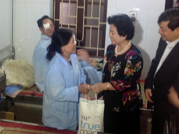 Chương trình đã tặng nhiều phần ý nghĩa tới bệnh nhân